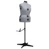 vidaXL Manekin krawiecki damski, regulowany, szary, L, rozmiar 44-50