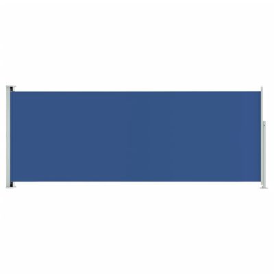vidaXL Wysuwana markiza boczna na taras, 117 x 300 cm, niebieska