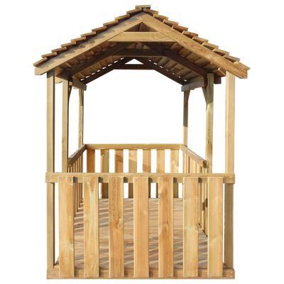 vidaXL Ogrodowy domek do zabawy, 122,5 x 160 x 163 cm, drewno sosnowe