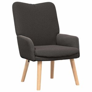 vidaXL fotel Ciemnoszary 63 x 67 x 94 cm Tkanina owcza i sklejka