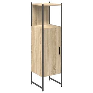 vidaXL Szafka Łazienkowa Beżowy 33 x 33 x 120,5 cm Drewno inżynieryjne