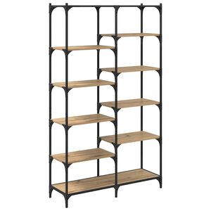 vidaXL P&oacute;łka na książki dąb artisan 100 x 32 x 170 cm