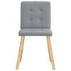 vidaXL Krzesła stołowe, 4 szt., jasnoszare, obite tkaniną