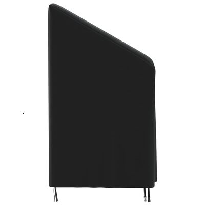 vidaXL Pokrowiec na krzesło ogrodowe, czarny, 70x70x85/125 cm, tkanina
