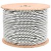 vidaXL Liny bungee 10 mm Czarny i Biały PP i guma