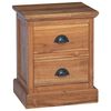 vidaXL Stolik nocny Naturalny 40 x 30 x 50 cm Lite drewno teakowe
