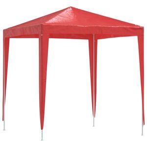 vidaXL Namiot Imprezowy 200 x 200 x 240 cm czerwony PE i stal