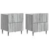 vidaXL Szafka Nocna z szufladą 2 pcs Szary Sonoma 43 x 34,5 x 49,5 cm