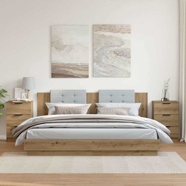 vidaXL Szafki nocne, 2 szt., dąb artisan, 40x36x65 cm