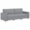 vidaXL Sofa 3 pcs Jasnoszary Tkanina lniana