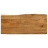 vidaXL Blat stołu, 90x40x2,5 cm, naturalna krawędź, lite drewno mango