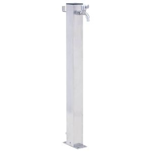 vidaXL Kran ogrodowy na kwadratowym słupku, 40 cm, stal nierdzewna