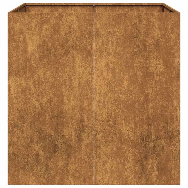 vidaXL Doniczka Rusty 80x80x80 cm Stal nierdzewna