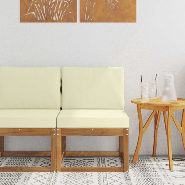 vidaXL Środkowa sofa ogrodowa Lite Drewno Akacji