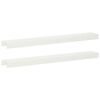 vidaXL Profil nakładkowy ogrodowy 2 szt. 100 x 15 x 5 cm Stal Biały
