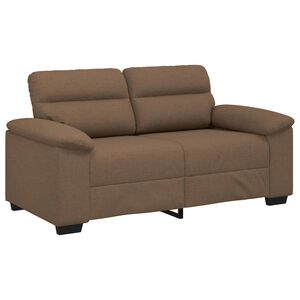 vidaXL Sofa 2-osobowa brązowa 160x81x84 cm tkanina