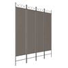 vidaXL Parawan 4-panelowy, antracytowy, 160x220 cm, tkanina