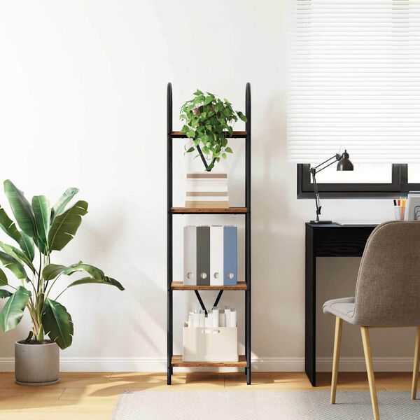 vidaXL P&oacute;łka na książki Stare drewno 40 x 30 x 146 cm