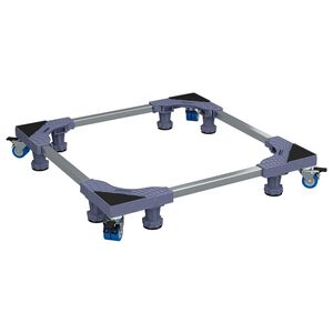 vidaXL Podstawa pod pralkę Szary 66 x 66 x 12 cm Stal nierdzewna