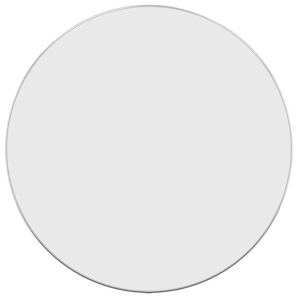 vidaXL Lustro ścienne, srebrne, Ø 60 cm, okrągłe