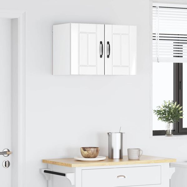 vidaXL Szafka kuchenna 2 pcs Wysoki połysk biały 30 x 31 x 40 cm