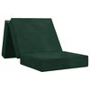 vidaXL Składana Sofa Ł&oacute;żko 75 x 63 x 45 cm Ciemnozielony