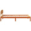 vidaXL Ramka ł&oacute;żka Woskowy Brąz 90 x 190 cm Lite drewno sosnowe