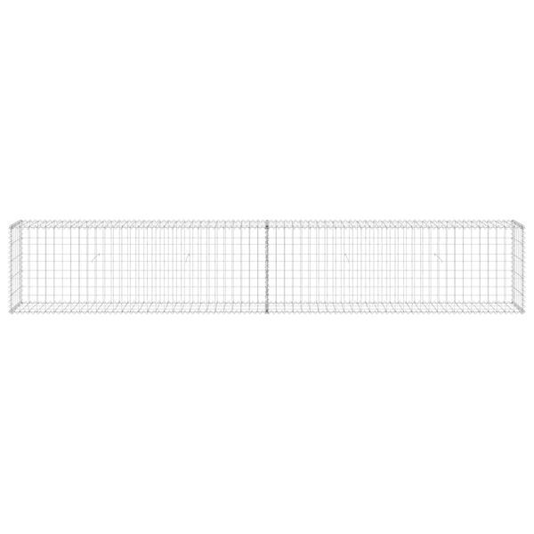 vidaXL Ściana gabionowa z pokrywami, galwanizowana stal, 300x30x50 cm