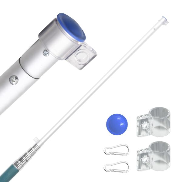 vidaXL Flaga Stan&oacute;w Zjednoczonych z masztem, 5,5 m, aluminium