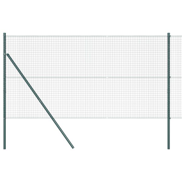 vidaXL Słupek ogrodzeniowy. Zielony 10 x 1,4 m (25 x 25 mm siatka)