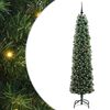 vidaXL Sztuczna choinka z podstawą Zielony 210 cm PVC, stal i plastik