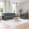 vidaXL Sofa 2 pcs Ciemnoszary