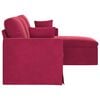 vidaXL Sofa Czerwone wino