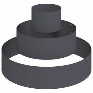 vidaXL Doniczka ogrodowa Antracyt 90 x 90 x 20 cm Stal zimnogięta