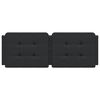 vidaXL Poduszka na wezgłowie, Zadar, czarna, 120 cm, sztuczna sk&oacute;ra
