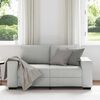 vidaXL Sofa 2-osobowa Cloud Grey 120 cm Tkanina