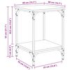 vidaXL Stolik kawowy Stare drewno 40 x 40 x 55 cm