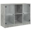 vidaXL Szafka, szarość betonu, 102x37x75,5 cm, materiał drewnopochodny