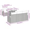 vidaXL Zestaw Sof na Ogr&oacute;d z poduszką 6 pcs Czarny Rattan poli