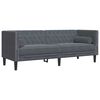 vidaXL Sofa do salonu 3 pcs Ciemnoszary 194 x 74,5 x 70,5 cm Aksamit