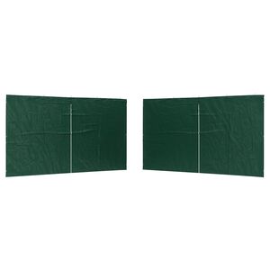 vidaXL Ściana boczna namiotu na imprezy 2 szt. 400 x 195 cm zielony