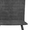 vidaXL Krzesła stołowe, 2 szt., szare, aksamitne