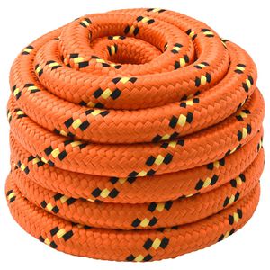 vidaXL Lina do łodzi 3 mm 5 m pomarańczowy PP