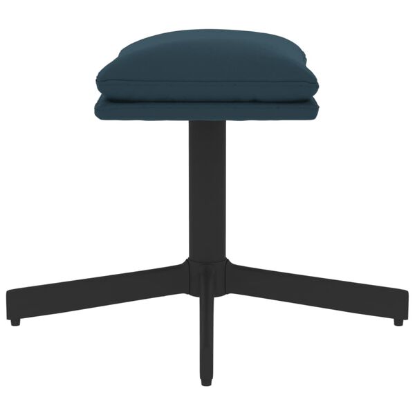 vidaXL Podn&oacute;żek, niebieski, 60x60x36 cm, obity aksamitem