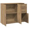 vidaXL Komoda Artisan Oak 91x29,5x75 cm Drewno konstrukcyjne