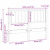 vidaXL Tapicerowane wezgłowie Brązowy 120 cm Lite drewno sosnowe