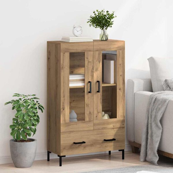 vidaXL Highboard z szufladą Dąb rzemieślniczy 69,5 x 31 x 115 cm