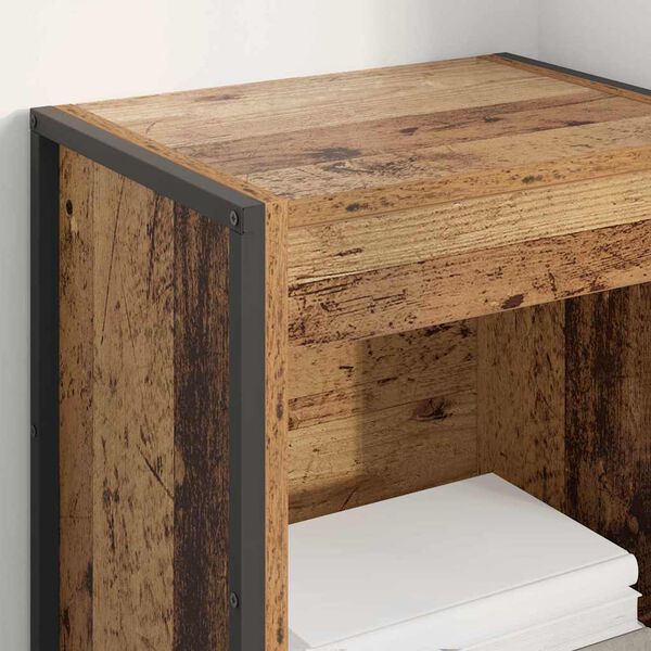 vidaXL Szafka na książki Stare drewno 80 x 30 x 155 cm