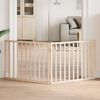 vidaXL Bramka dla psa składana 2 panele 160 cm drewno topolowe