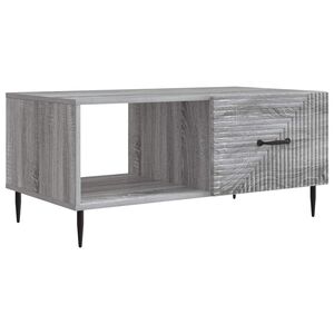 vidaXL Stolik kawowy Szary Sonoma 90 x 50 x 40 cm Drewno inżynieryjne